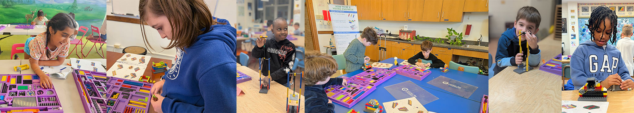 collage of students participating in class in Chicago, IL